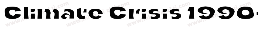 Climate Crisis 1990字体转换
